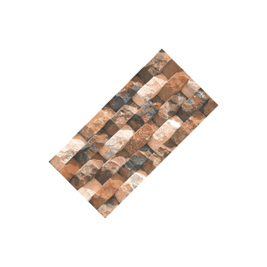 Rustik Stone Brick Bond Elevation Tile (1625) 3D Matt