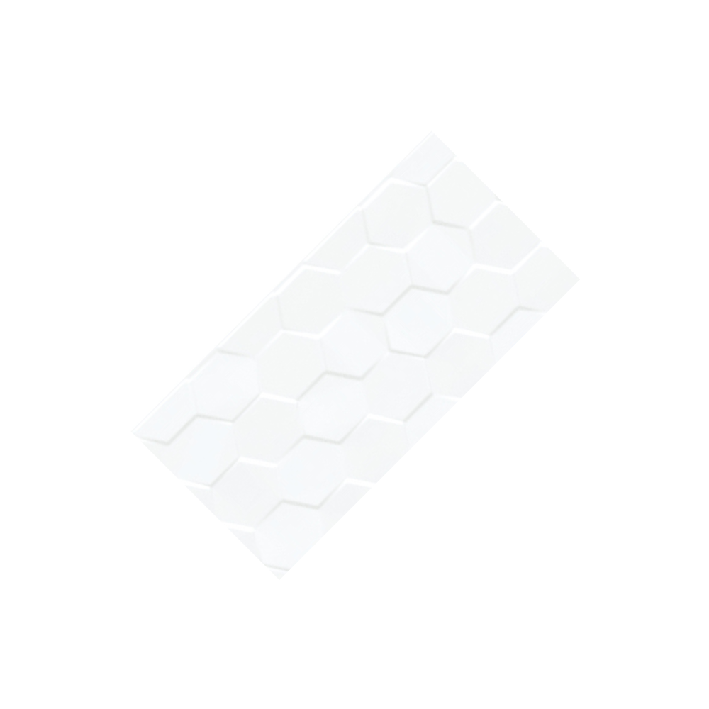 Honeycomb White Glossy