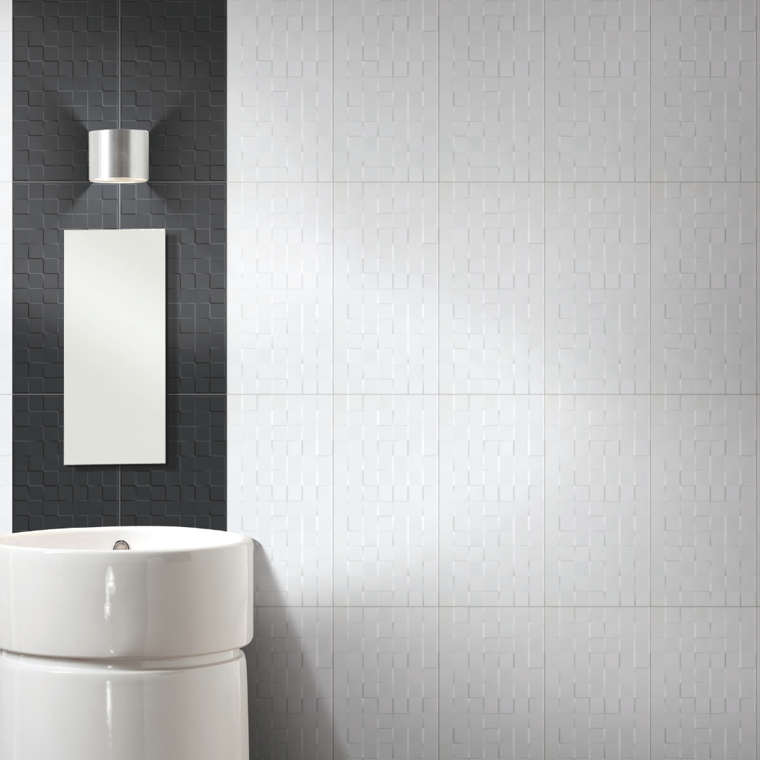 Checkers White Glossy