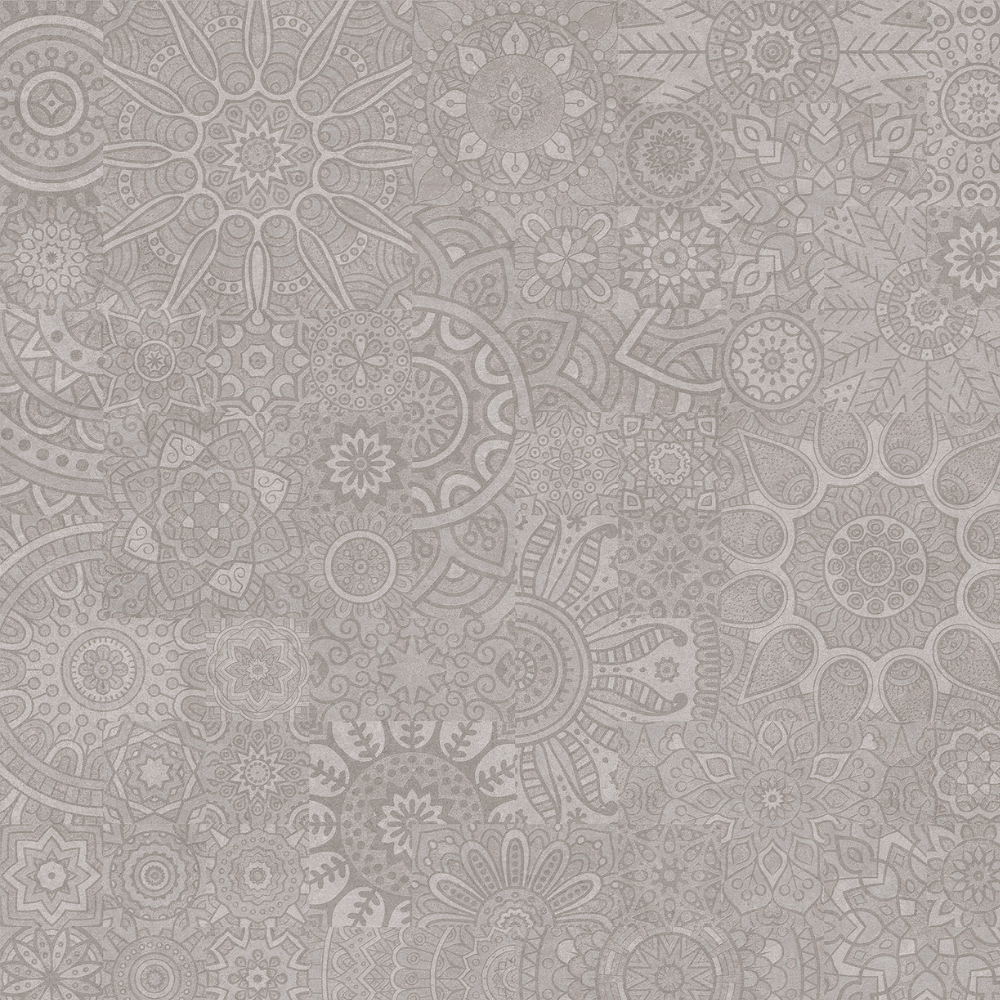 Mandala Silver Matt