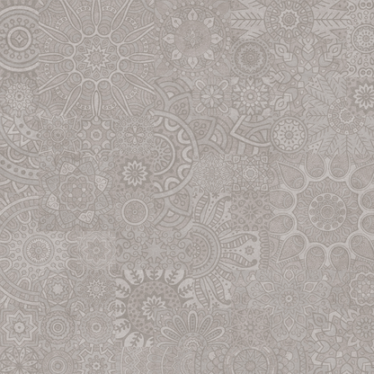 Mandala Silver Matt