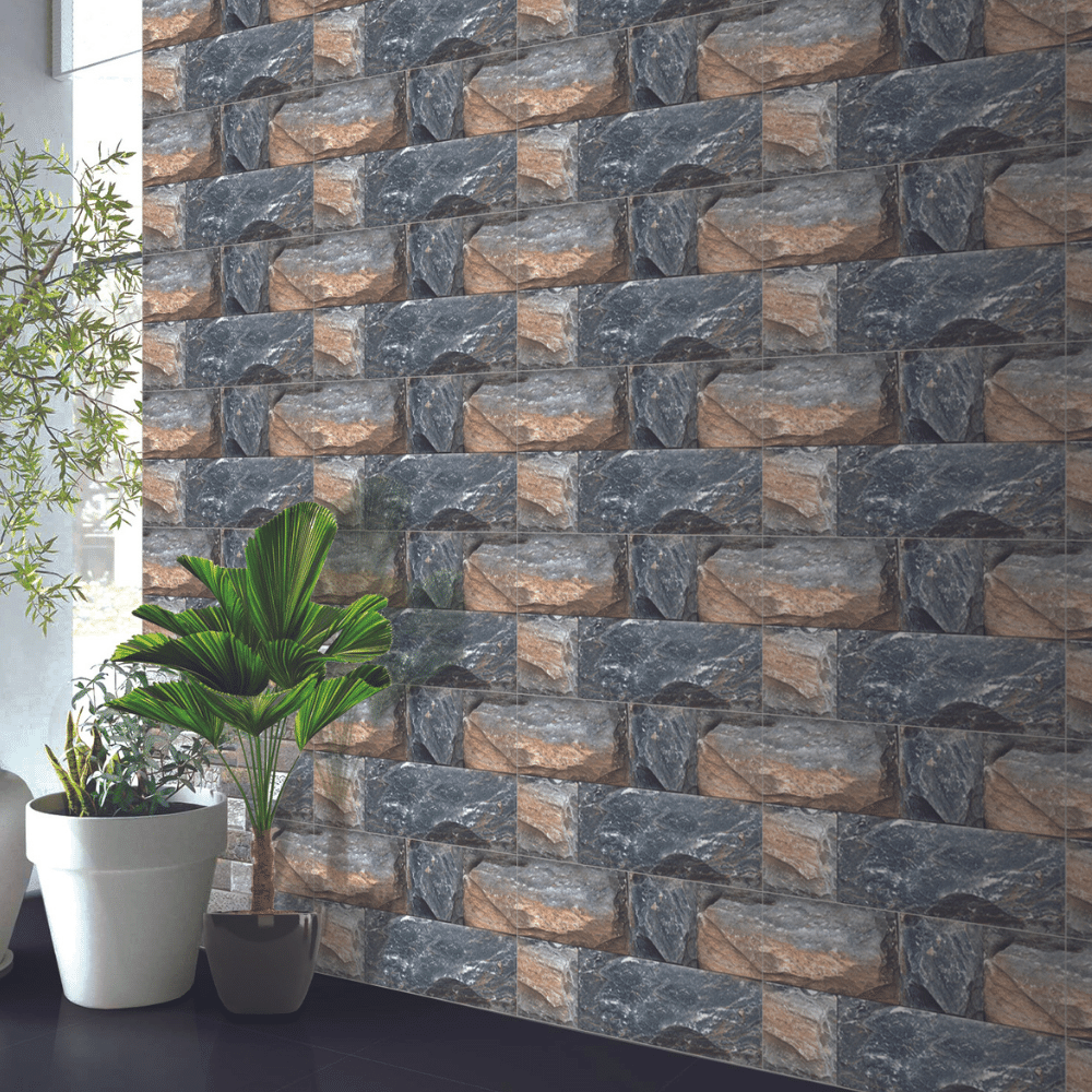 Stone Stack Elevation Tile (1051) 3D Matt