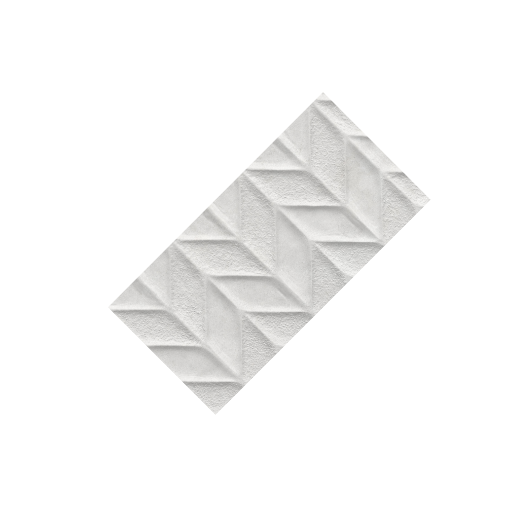 Arcadia Bianco Chevron Matt