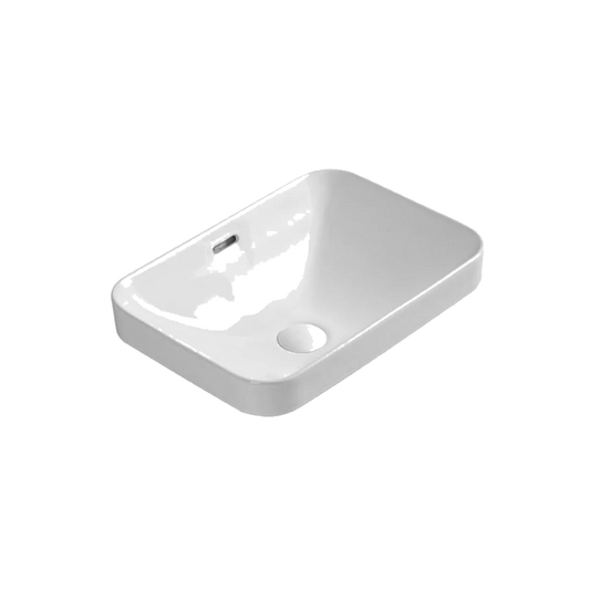 Barlee Gloss White Semi Inset Basin