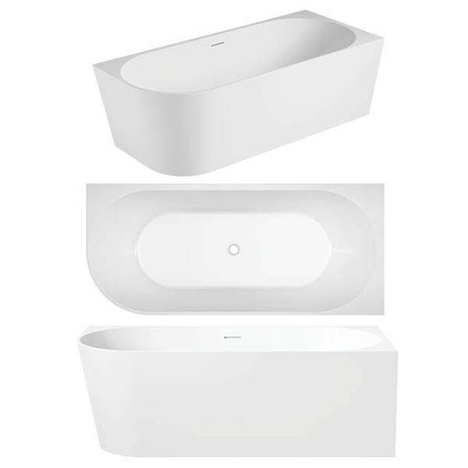 DORIO CORNER BACK TO WALL BATH (1500mm)